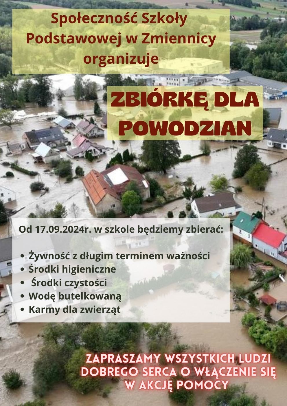 ZBIÓRKA DLA POWODZIAN